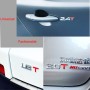3D Universal Decal Chromed Metal 2.8T Car Emblem Badge Sticker Car Trailer Gas Displacement Identification, Size: 8.5x2.5 cm
