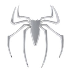 Metal Spider Style Chrome Badges(Silver)