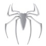 Хромированные значки в стиле металлического паука (серебро)