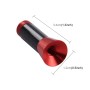 Алюминиевая алюминиевая алюминиевая антенна полированная универсальные винты (небольшой размер) (красный)