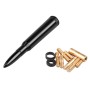 50 Cal Caliber Bullet Shape Modified Car Antenna Aerial, Length: 138mm (Black)