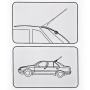 PS-08 Long Modified Car Antenna Aerial 47cm (White)