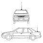 PS-95 модифицированный автомобиль FM / AM антенна