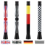 Long Universal Flag Pattern Car Antenna Aerial 10.5cm