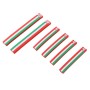 6 PCS Italian Nation Flag Style Rubber Car Sticker Car Crash Bar Bumper Strips