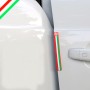 6 PCS Italian Nation Flag Style Rubber Car Sticker Car Crash Bar Bumper Strips