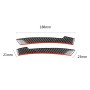 2 PCS Car Carbon Fiber Rearview Mirror Anti-collision Strip Protection Guards Trims Stickers for Mercedes-Benz