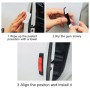 4 PCS Car Door Noctilucent Anti-collision Strip Protection Guards Trims Stickers(Black)
