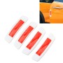 4 PCS Car Door Noctilucent Anti-collision Strip Protection Guards Trims Stickers(Red)