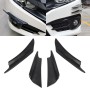 4 PCS Universal Black Car Front Bumper Body Spoiler Lip Splitter Protector Bar Strip Guard Sticker