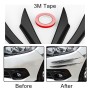 4 PCS Universal Black Car Front Bumper Body Spoiler Lip Splitter Protector Bar Strip Guard Sticker