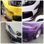 4 PCS Universal Black Car Front Bumper Body Spoiler Lip Splitter Protector Bar Strip Guard Sticker