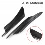 4 PCS Universal Carbon Fiber Style Car Front Bumper Body Spoiler Lip Splitter Protector Bar Strip Guard Sticker