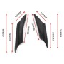 4 PCS Universal Carbon Fiber Style Car Front Bumper Body Spoiler Lip Splitter Protector Bar Strip Guard Sticker