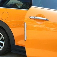 4 PCS Car Plastic Anti-collision Stickers Car Door Protector Door Side Edge Sticker(White)