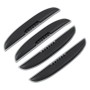 4 PCS Crab Claw Shape Universal Car Door Anti-collision Strip Protection Guards Silicon Trims Stickers (Black)