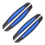 4 PCS Carbon Fiber Car Auto Side Door Edge Guard Protection Trims Reflective Stickers(Blue)