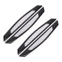 4 PCS Carbon Fiber Car Auto Side Door Edge Guard Protection Trims Reflective Stickers(White)