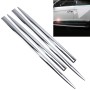 4 PCS Car Auto Door Side Edge Metal Anti-scratch Body Guard Protection Strip Sticker(Silver)