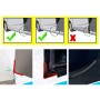 4 PCS/Set Universal Car Styling PVC Car Door Edge Anti Collision Sticker Door Anti-Rub Strips Car Door Scratch Protector(Black)