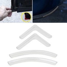 4 PCS/Set Universal Car Styling PVC Car Door Edge Anti Collision Sticker Door Anti-Rub Strips Car Door Scratch Protector(Transparent)
