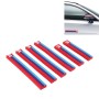 6 PCS D-03 Three Color Strip Rear View Mirror Door Edge Guards Trim Molding Protection Strip Scratch Protector Car Door Guard Crash Barriers Sticker