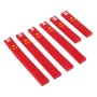 6 PCS D-03 Chinese National Flag Rear View Mirror Door Edge Guards Trim Molding Protection Strip Scratch Protector Car Door Guard Crash Barriers Sticker