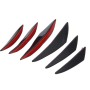 6 PCS Universal Carbon Fiber Style Car Front Bumper Body Spoiler Lip Splitter Protector Bar Strip Guard Sticker