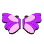 8 PCS Butterfly Shape Cartoon Style PVC Car Auto Protection Anti-scratch Door Guard Decorative Sticker(Purple)