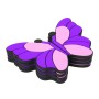 8 PCS Butterfly Shape Cartoon Style PVC Car Auto Protection Anti-scratch Door Guard Decorative Sticker(Purple)