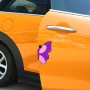 8 PCS Butterfly Shape Cartoon Style PVC Car Auto Protection Anti-scratch Door Guard Decorative Sticker(Purple)