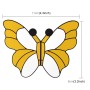 8 PCS Butterfly Shape Cartoon Style PVC Car Auto Protection Anti-scratch Door Guard Decorative Sticker(White)