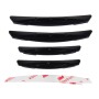 3R 3R-2103 4 PCS Rubber Car Side Door Edge Protection Guards Cover Trims Stickers(Black)