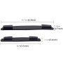 3R 3R-2103 4 PCS Rubber Car Side Door Edge Protection Guards Cover Trims Stickers(Black)