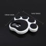 4 PCS Dog Footprint Shape Cartoon Style PVC Car Auto Protection Anti-scratch Door Guard Decorative Sticker(Black)