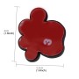 4 PCS Dog Footprint Shape Cartoon Style PVC Car Auto Protection Anti-scratch Door Guard Decorative Sticker(Red)