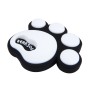 4 PCS Dog Footprint Shape Cartoon Style PVC Car Auto Protection Anti-scratch Door Guard Decorative Sticker(White)