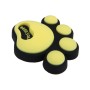 4 PCS Dog Footprint Shape Cartoon Style PVC Car Auto Protection Anti-scratch Door Guard Decorative Sticker(Yellow)