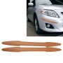 2 PCS TM-216 Universal Dual Arrow Shape Car Auto Rubber Body Bumper Guard Protector Strip Sticker(Brown)