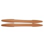 2 PCS TM-216 Universal Dual Arrow Shape Car Auto Rubber Body Bumper Guard Protector Strip Sticker(Brown)