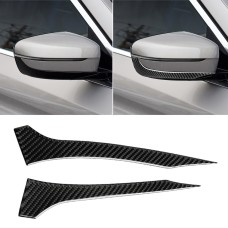 2 ПК, автомобиль, углеродное волокно, зеркальное зеркало, декоративная наклейка для BMW G30 (2018-2019) / G11 (2016-2019), правый привод без объектива