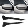 2 PCS Car Carbon Fiber Rearview Mirror Bumper Strip Decorative Sticker for BMW G30 (2018-2019) / G11 (2016-2019), Right Drive without Lens