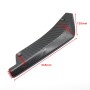 XH-6134 Carbon Texture Car Universal Modified Rear Spoiler Anti-collision Protector Bar Strip Guard Sticker