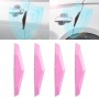 4 PCS Universal Car Screaming Bumper Door Anti-collision Strip Protection Guards Plastic Trims Stickers(Pink)