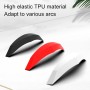 4 PCS Universal Car Screaming Bumper Door Anti-collision Strip Protection Guards Plastic Trims Stickers(Red)