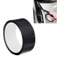 Universal Car Carbon Fiber Door Anti-collision Strip Protection Guards Trims Stickers Tape, Size:3cm x 3m