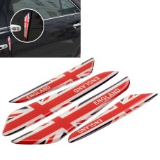 4 PCS UK Flag Pattern Car Door Protector Carbon Fiber Door Side Edge Sticker