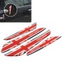 4 PCS UK Flag Pattern Car Door Protector Carbon Fiber Door Side Edge Sticker