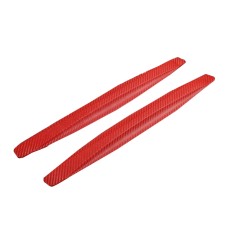4 Pairs Car Front Rear Bumper Anti-Collision And Anti-Scratch Strips Body Scratch Decoration Stickers, Color: Red