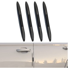4 PCS Car Door Anti-Static Silicone Airbag Anti-Collision Strip, Colour: Black